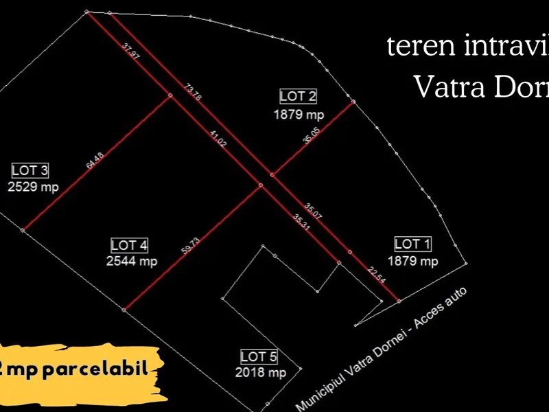 Terrain de 11 522 m² à l'entrée de Vatra Dornei