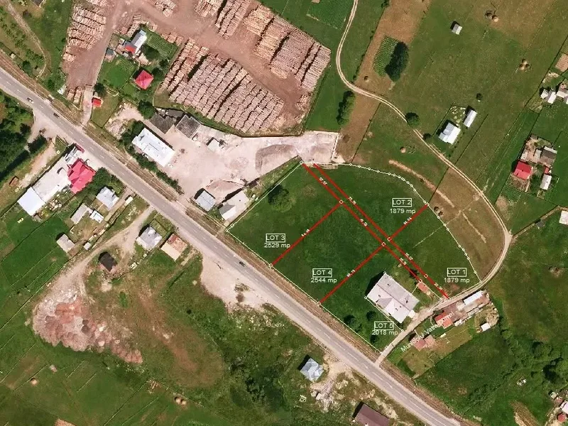 Terrain constructible Lot disponible de 2 529 m² — ensemble foncier de 11 522 m² à vendre à Vatra Dornei — Vatra Dornei